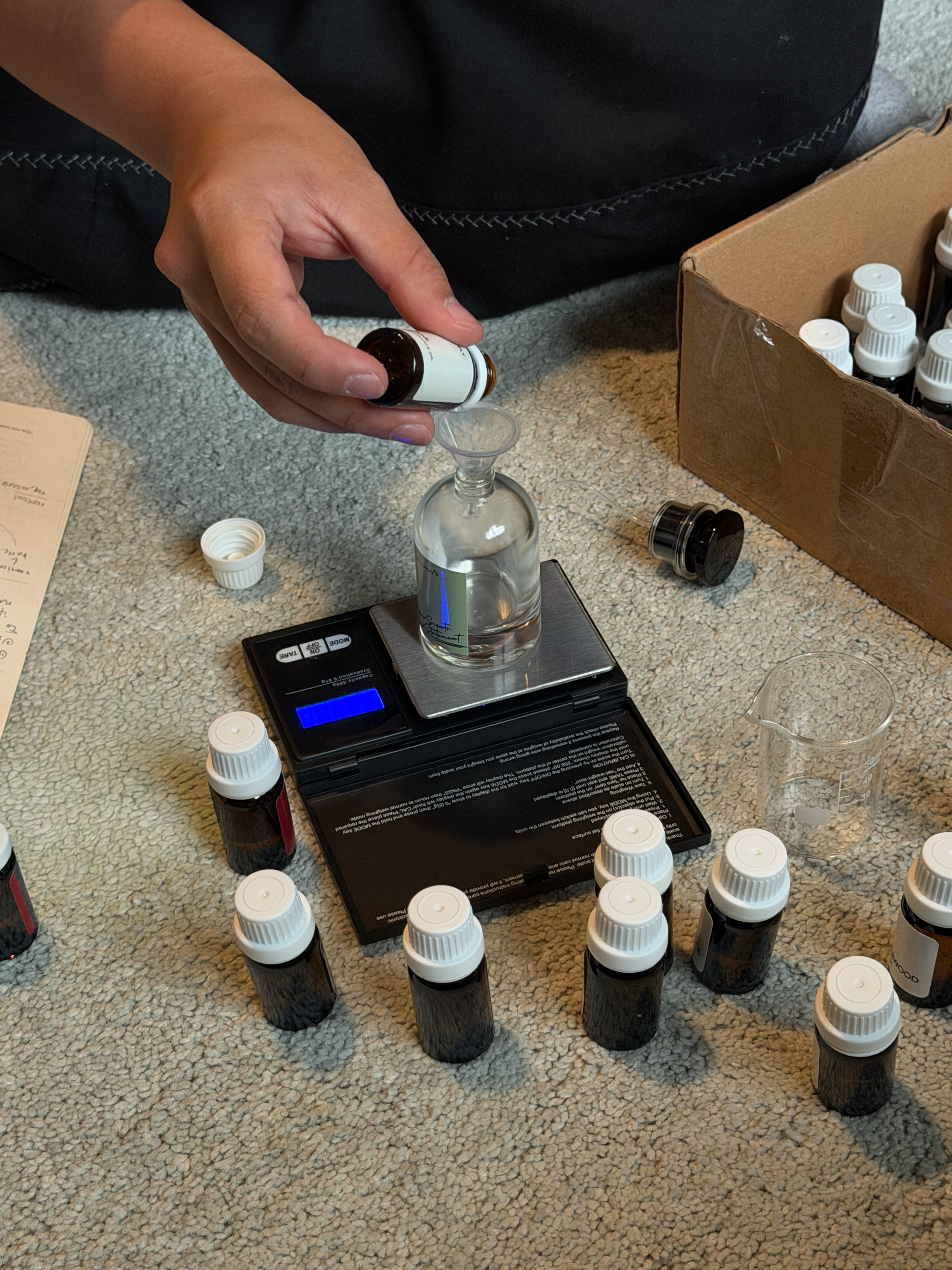 making perfumes!